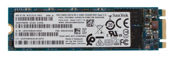 256 GB m.2 2280 SSD | Sandisk | X600 L17254-001