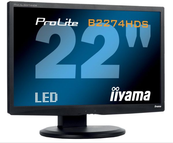 Iiyama ProLite E2280WSD | 22 Zoll 16:10 | WSXGA+ LED B2280WSD-W1