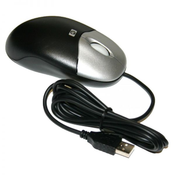 HP USB Optische Scroll Maus | Schwarz | 800 DPI | 265986-011 537749-001