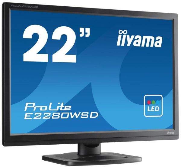 Iiyama ProLite E2280WSD | 22 Zoll 16:10 | WSXGA+ LED B2280WSD-W1