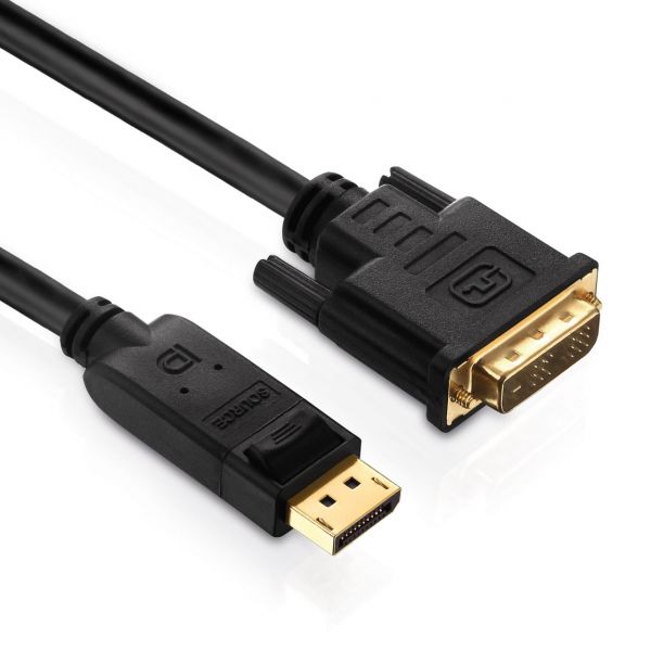 DisplayPort auf DVI Kabel | 2m | schwarz 