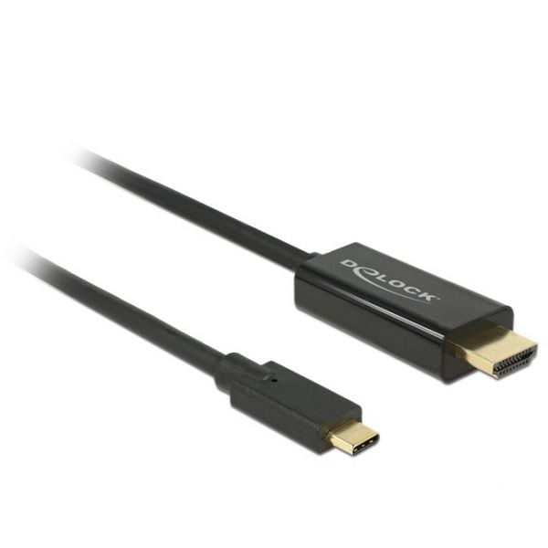 Delock USB-C auf HDMI-Kabel | 2m | schwarz | NEU 85259