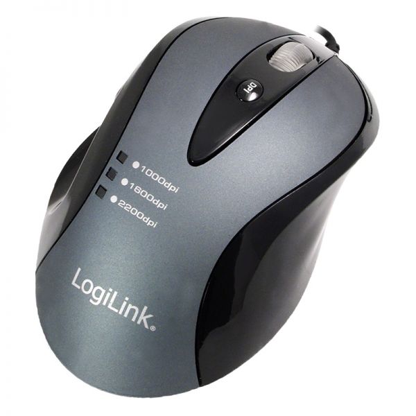 LogiLink Laser Gaming Maus | Schwarz | Neu ID0015