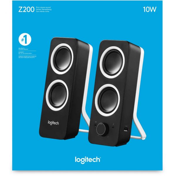 Logitech Z200 Speaker 2.0 Midnight Aktivlautsprecher Stereo 980-000810